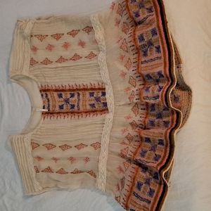 FREE PEOPLE Embroidery Top